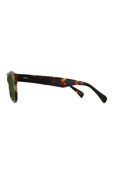 Raen Carby Sunglasses - Ristretto Tortoise / Bottle Green- Arms