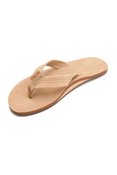 Rainbow Premier Leather Single Layer Sandal - Sierra Brown