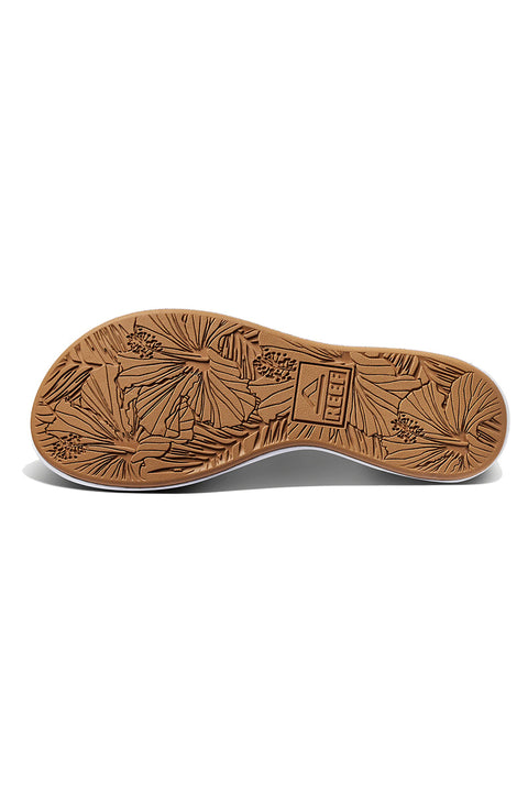 Reef Cushion Cloud Roa Sandals - White / Tan - Bottom