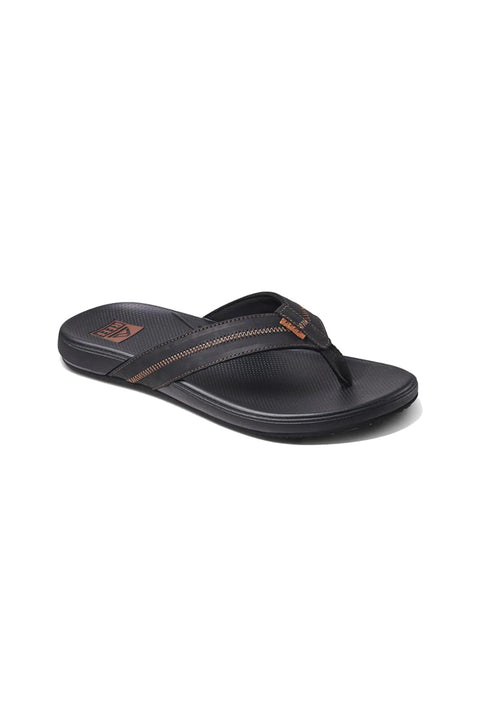 Reef Cushion Phantom 2.0 Leather Sandal - Black / Coffee