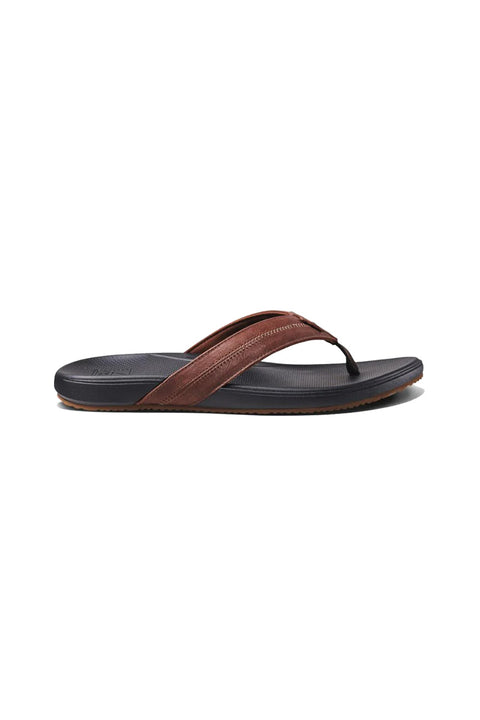 Reef Cushion Phantom 2.0 Leather Sandal - Brown / Black - Side