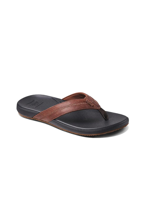 Reef Cushion Phantom 2.0 Leather Sandal - Brown / Black