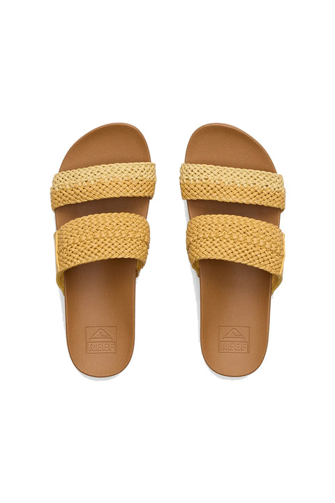 Reef Cushion Vista Hi Sandal - Yellow Duo Braid- Top view