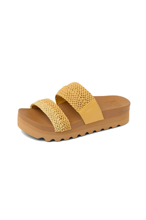 Reef Cushion Vista Hi Sandal - Yellow Duo Braid- Front