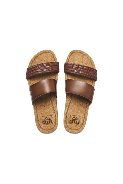 Reef Cushion Vista Hi Sandal - Chocolate - Top