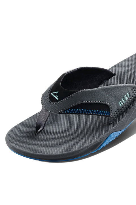 Reef Fanning Sandals - Gunmetal / Ocean