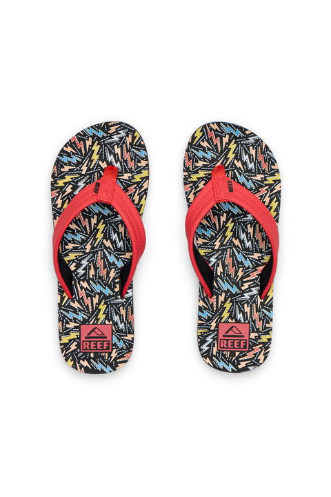 Reef Kids Ahi Sandal - Multi Bolts- Top view