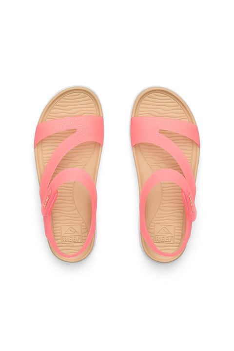 Reef Kids Cali Coastin Sandal - Glitter Pink- Top view