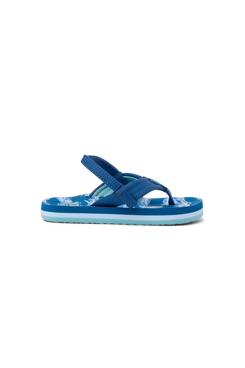 Reef Little Ahi Sandal - Royal Sharks- Side
