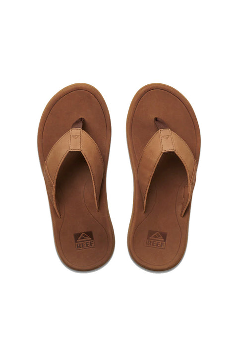 Reef Leather Santa Ana Sandal - Brown - Top