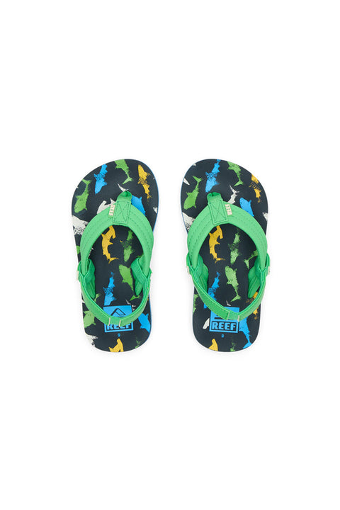 Reef Kids Little Ahi Sandal - Multi Shark