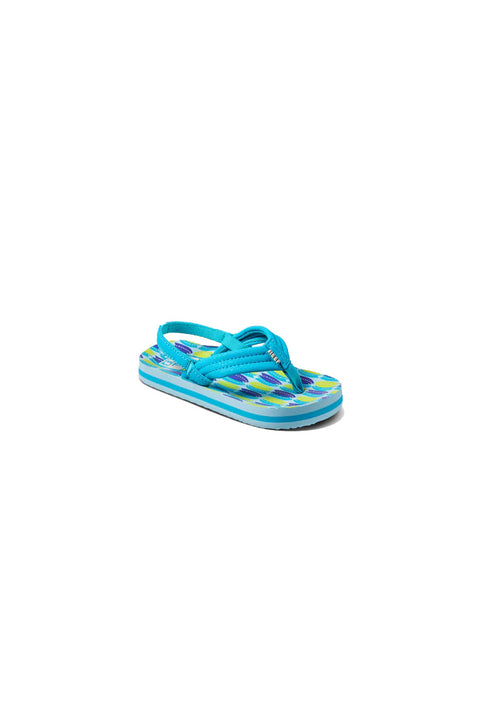 Reef Little Ahi Sandal - Blue Fish