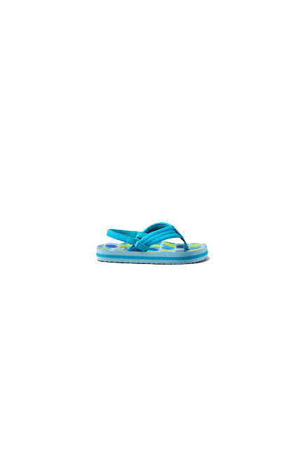 Reef Little Ahi Sandal - Blue Fish - Side