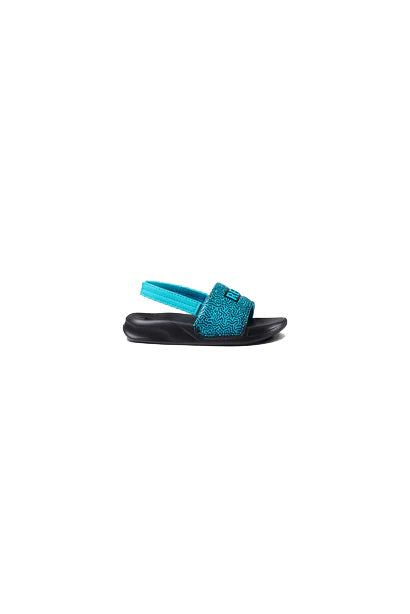 Reef Little One Slide Sandal - Blue Coral - Side