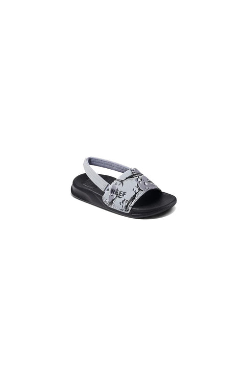 Reef Little One Slide Sandal - Grey Camo Shark