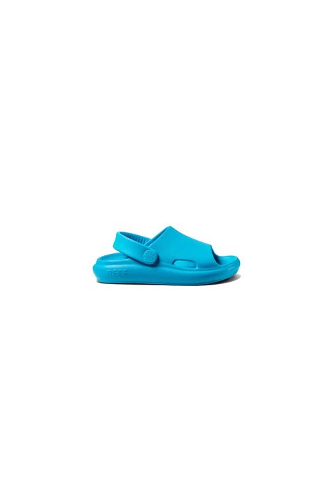 Reef Little Rio Slide Sandal - Scuba Blue - Side