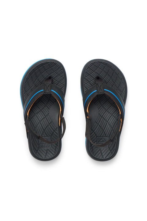Reef Little Windswell Sandal - Black / Blue- Top view