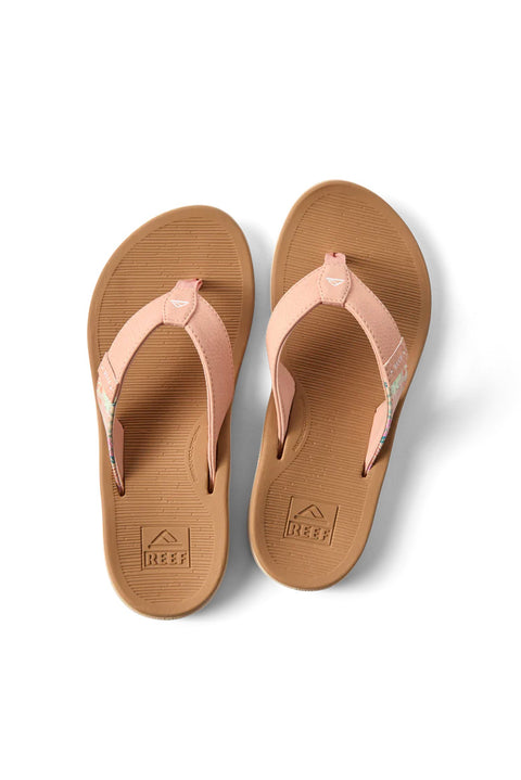Reef Santa Ana Sandal - Peach / Tan- Top view