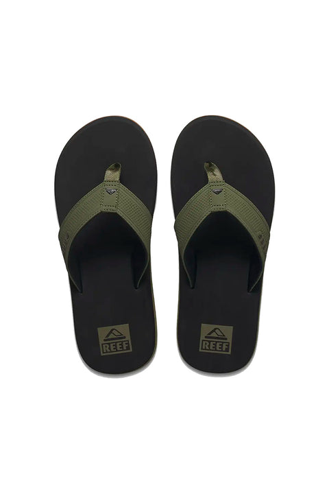 Reef The Layback Sandal - Black / Olive- Top view