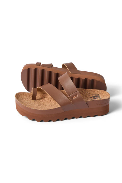 Reef Vista Hi Layla Sandal - Chocolate- Side and bottom