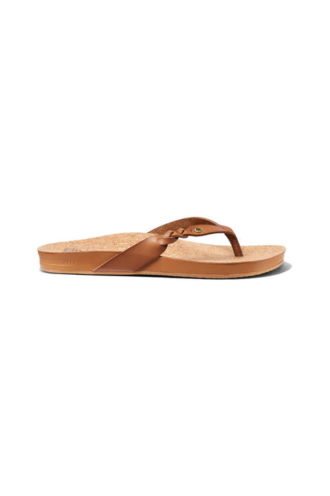 Reef Women's Cushion Court Twist Sandal - Coffee - Side