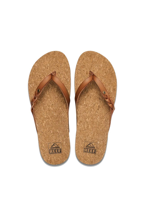 Reef Women's Cushion Court Twist Sandal - Coffee - Top