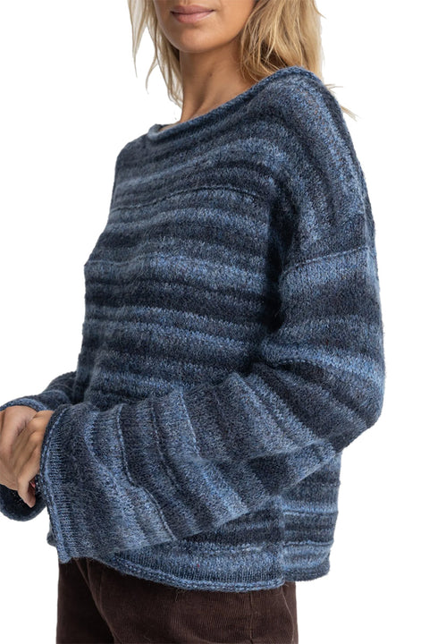 Rhythm Baklava Knit - Navy-Side