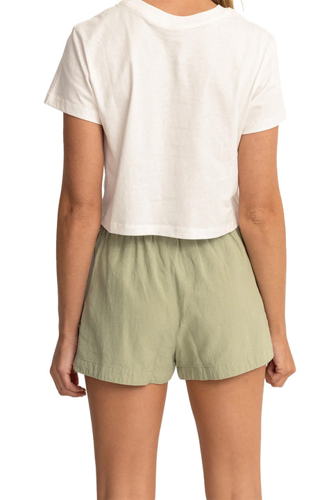 Rhythm Astrid Elasticated Short - Palm- Back view