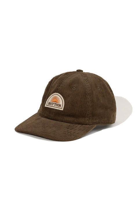 Rhythm Awake Cord Cap - Bark- Front view