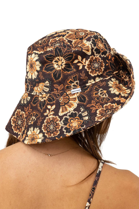 Rhythm Cantabria Floral Bucket Hat - Brown - Back