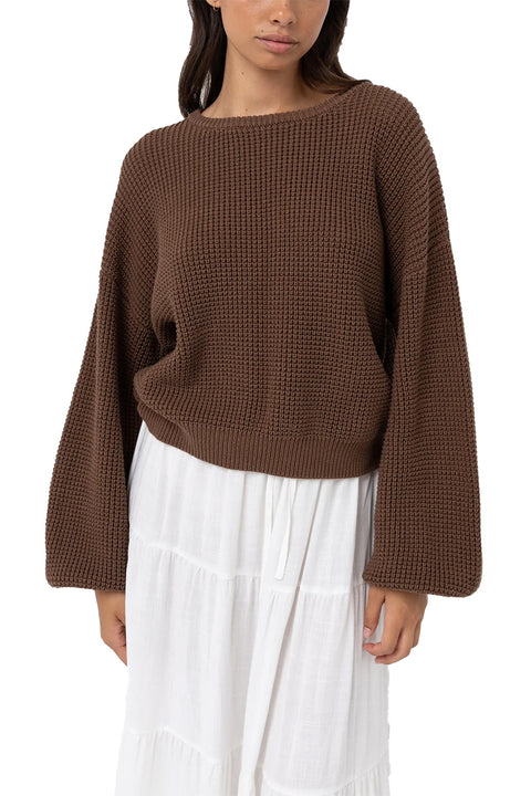 Rhythm Classic Knit Jumper - Chocolate