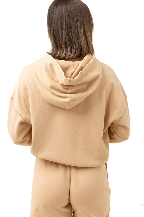 Rhythm Core Hooded Fleece - Wheat - Back