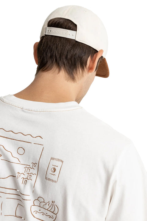 Rhythm Essential Brushed Twill Cap - Vintage White - Back