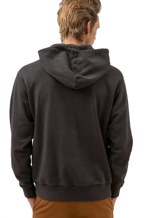 Rhythm Flora Vintage Fleece Hoodie - Vintage Black - Back