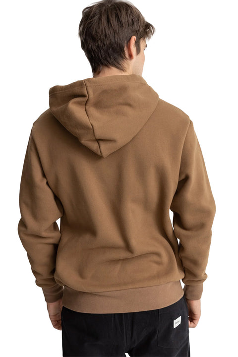 Rhythm Heavyweight Fleece Hoodie - Tobacco - Back