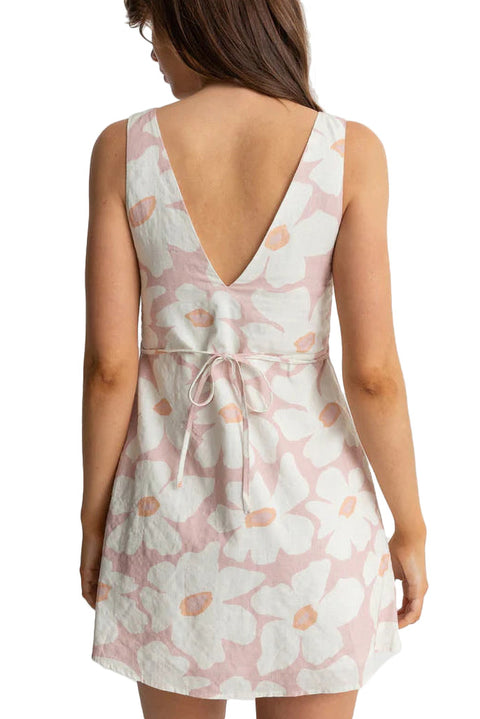 Rhythm Mimi Floral Mini Dress - Rose- Back view