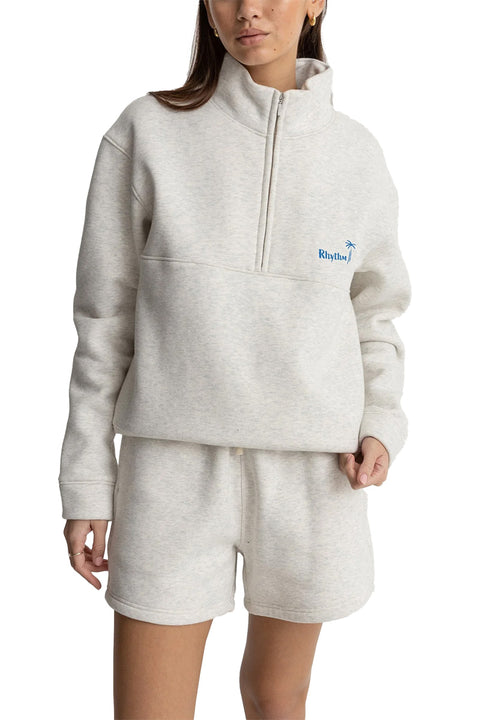 Rhythm Palma 1/4 Zip Fleece - Grey Marle