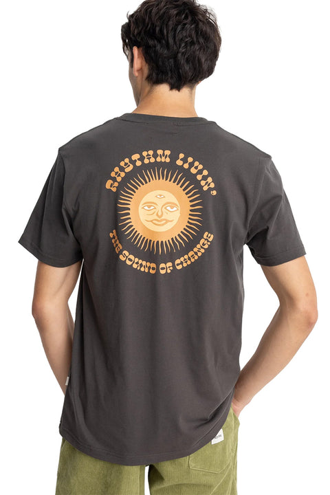 Rhythm Sun Life SS T-Shirt - Black- Back