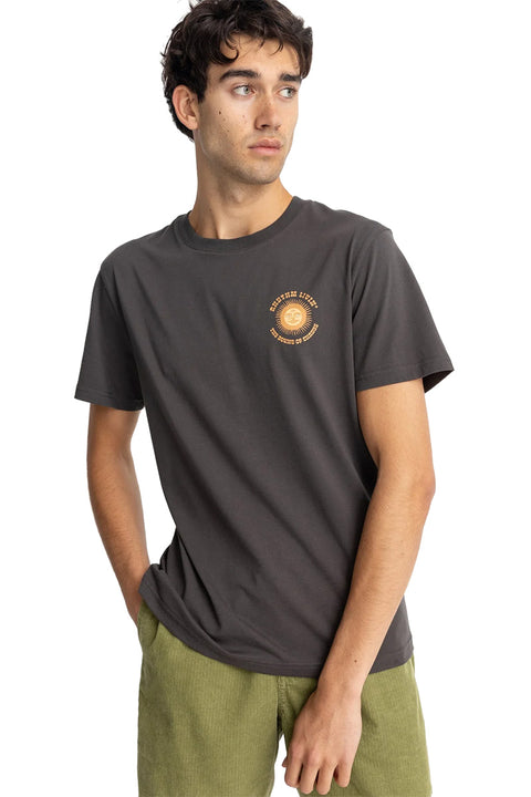 Rhythm Sun Life SS T-Shirt - Black- Front