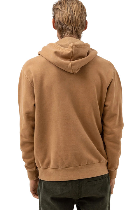 Rhythm Worn Path Fleece Hoodie - Brown - Back