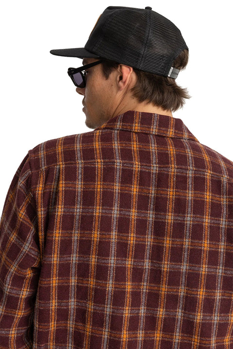 Rhythm Worn Path Trucker Cap - Black- Back view on model