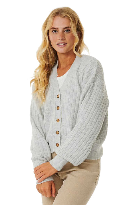 Rip Curl Afterglow Cardigan - Light Grey Heather