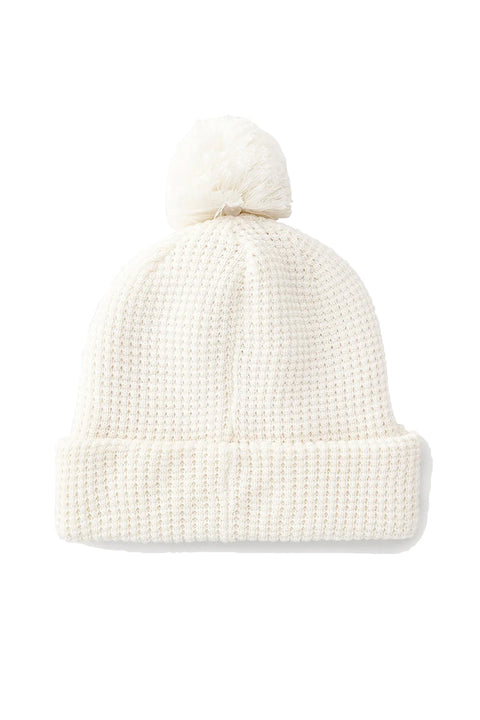Rip Curl Anoeta Reg Pom Pom Beanie - Off White - Back