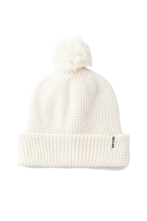 Rip Curl Anoeta Reg Pom Pom Beanie - Off White