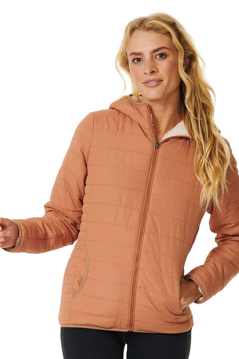 Rip Curl Anti-Series Anoeta Classic Jacket - Light Brown - Front 2