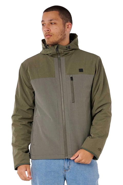Rip Curl Anti Series Elite Lined Jacket - Deep Cactus- Front