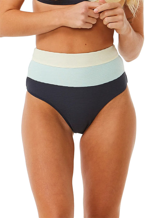 Rip Curl Block Party Splice Full Bikini Bottom - Navy