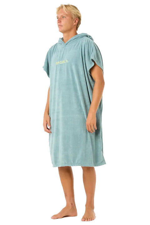 Rip Curl Brand Hooded Towel - Blue Lagoon- Side