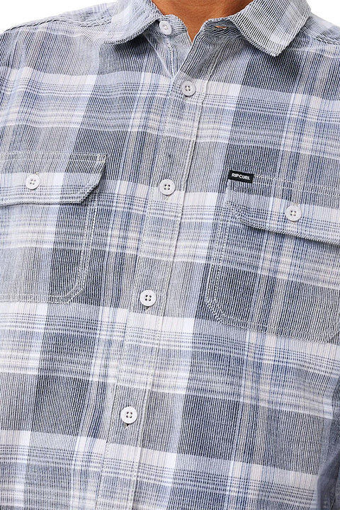 Rip Curl Chewy Cord Shirt - Black - Closeup