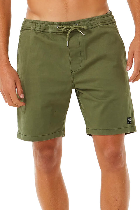 Rip Curl Classic Surf 19" Volley Short - Dark Olive- Front close up